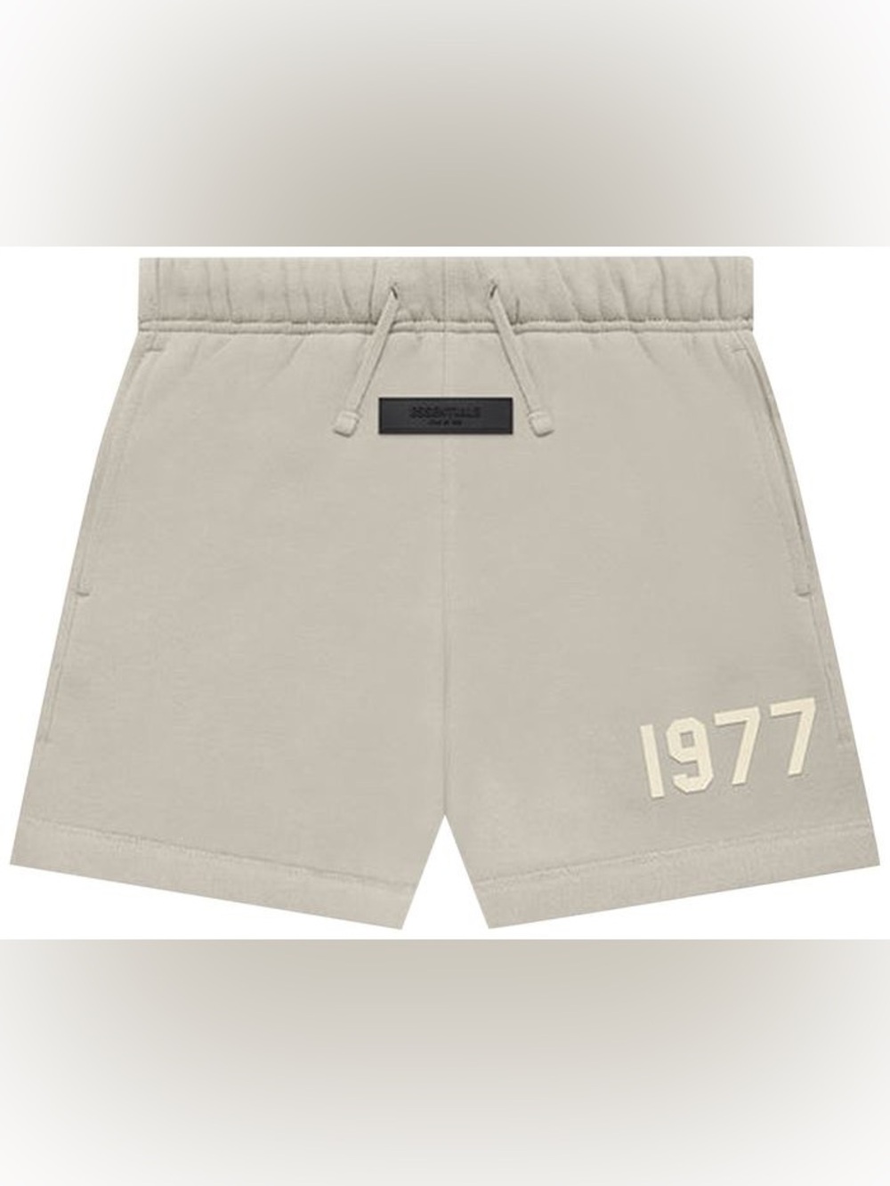 Essentials Fear of god Pair of Kids Drawstring Shorts in Cream & Smoke Size 4/5